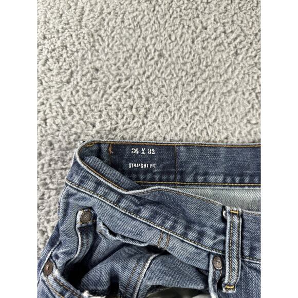 Nautica Jeans Men 36 Straight Fit Blue Denim Pants - Picture 6 of 11